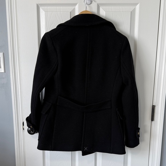 J. Crew Black Peacoat with Gold Buttons - Picture 3 of 3